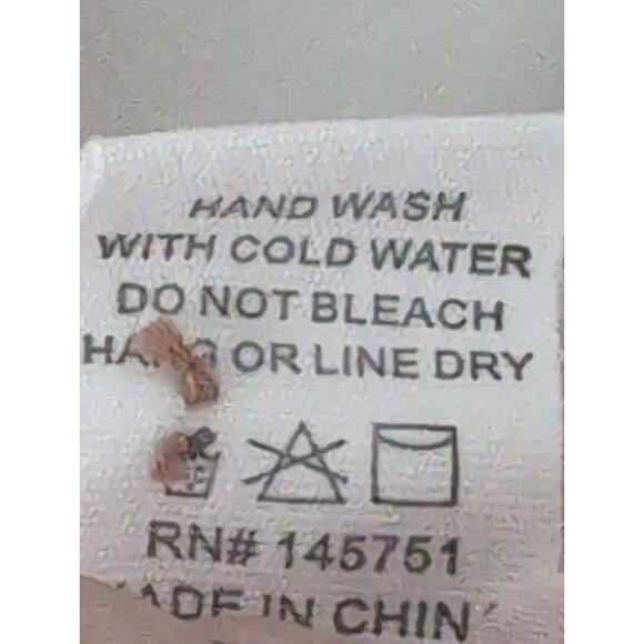 Anthropologie vneck lace feminine Victorian style faux button Peach love dress - Picture 9 of 9